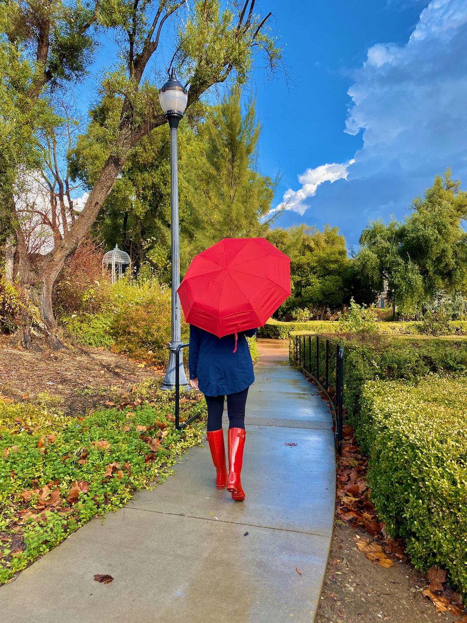 Red umbrella