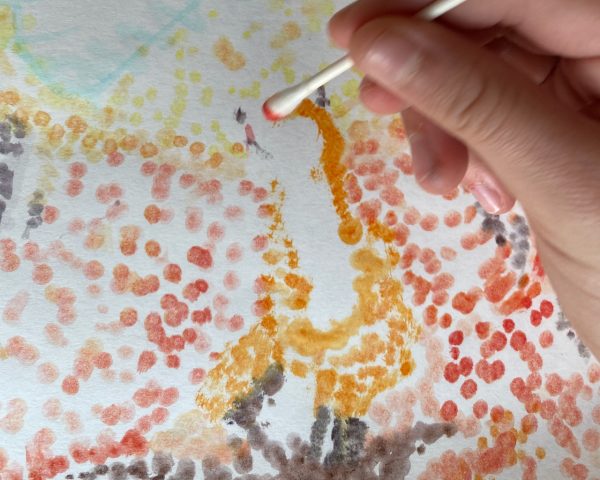 Pointillism Raining Rainy Day Activity : Pointillism - Staying Blonde