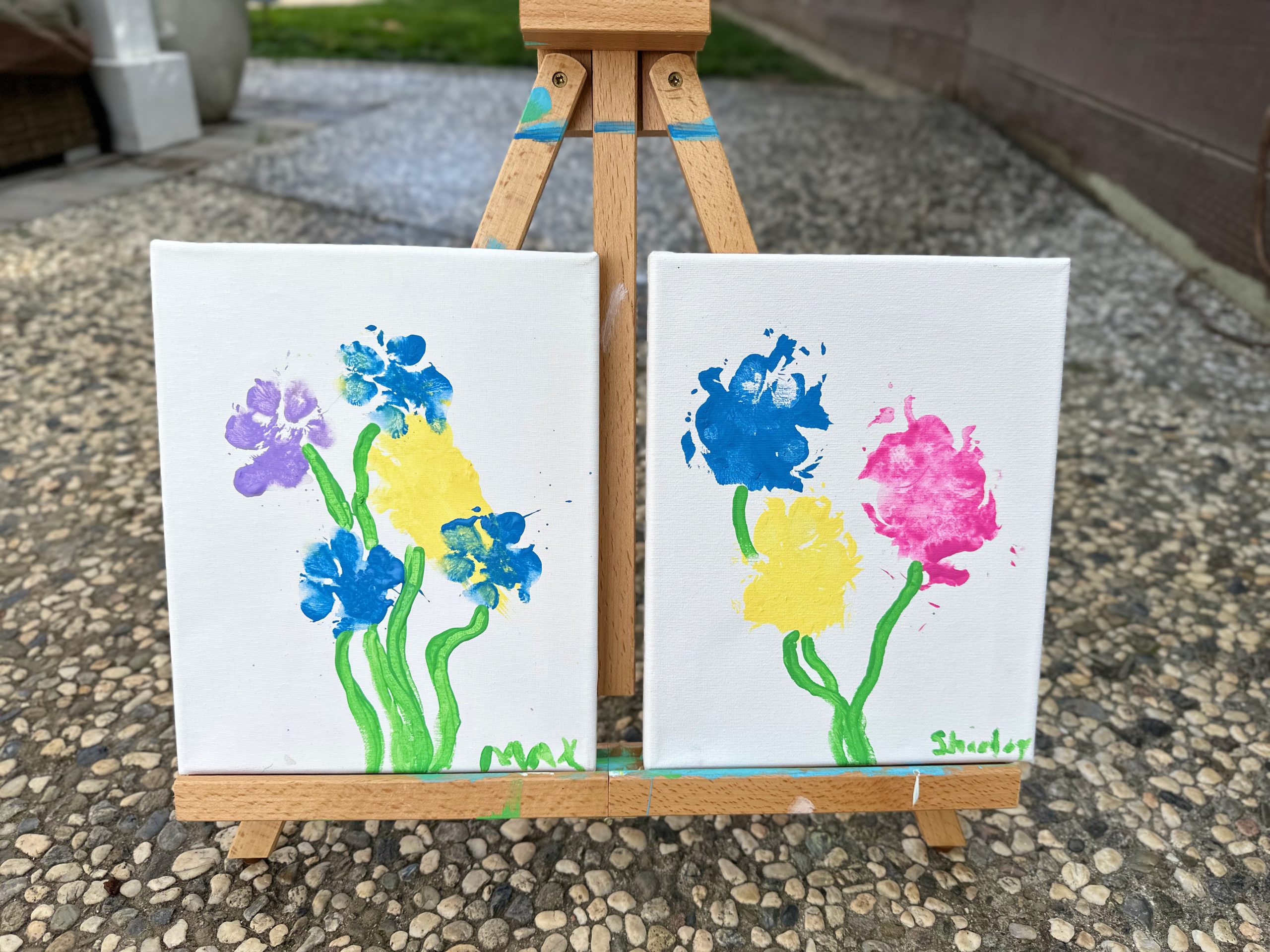 Paw print best sale flower painting