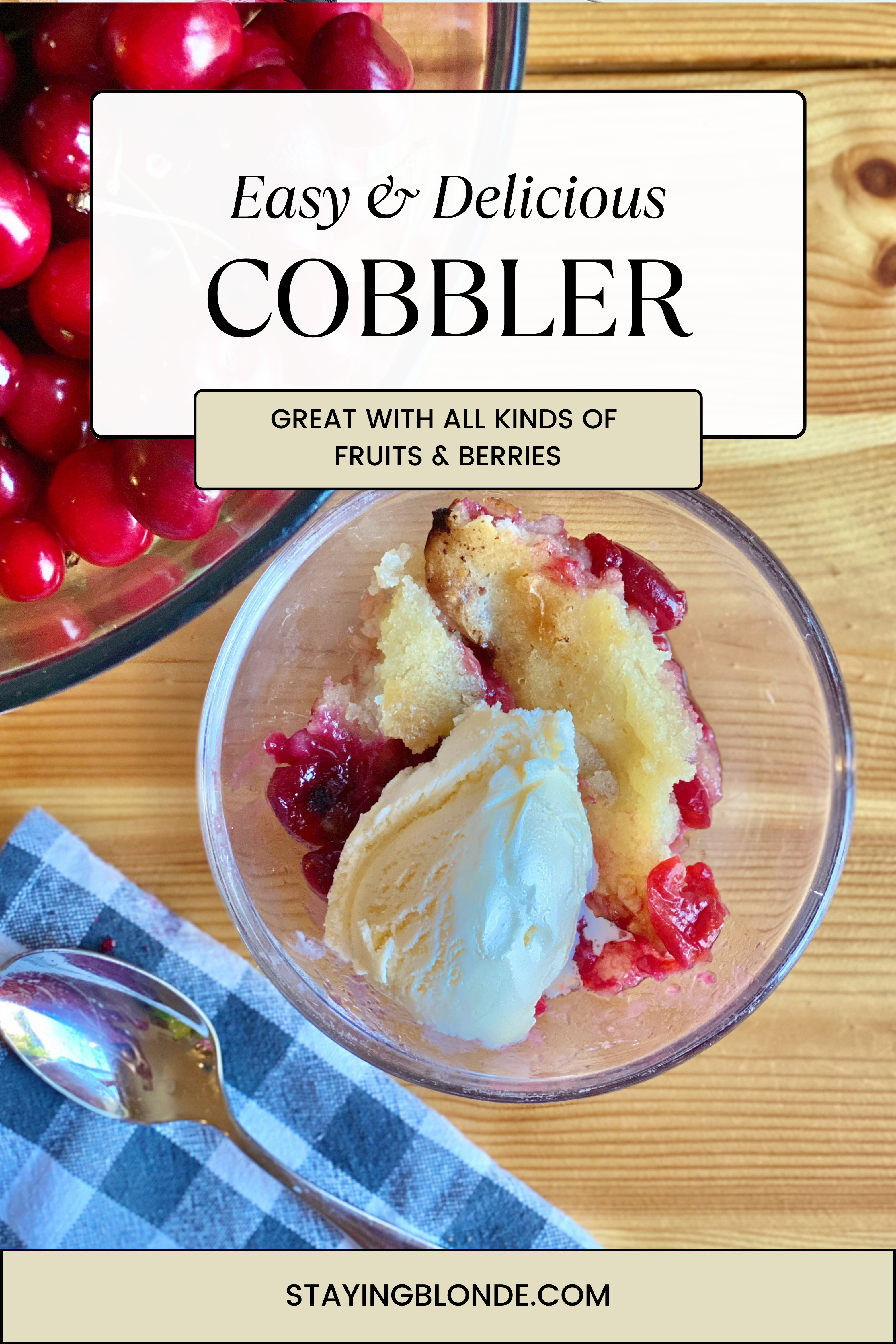 Cherry cobbler