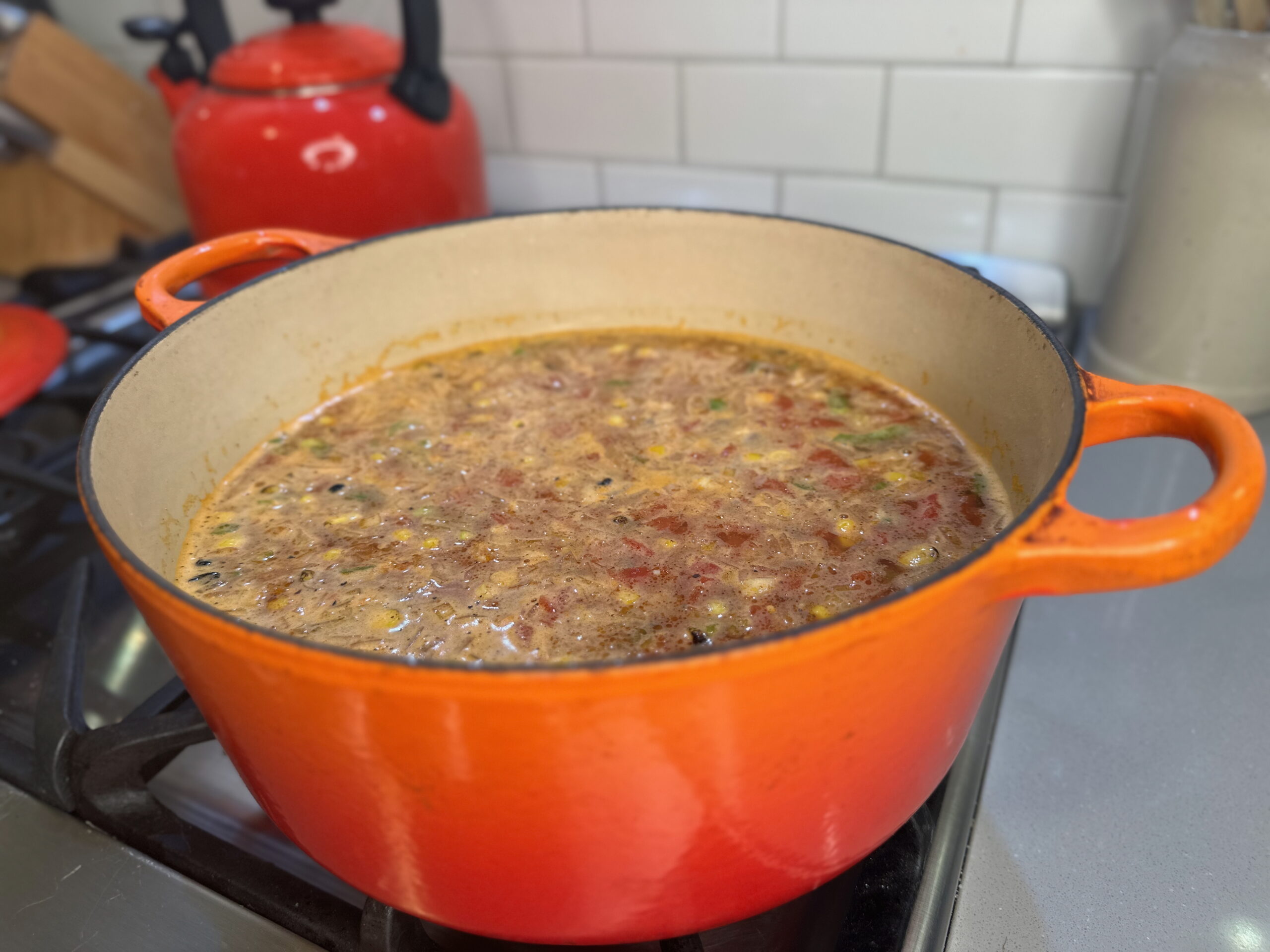 chicken tortilla soup with lime