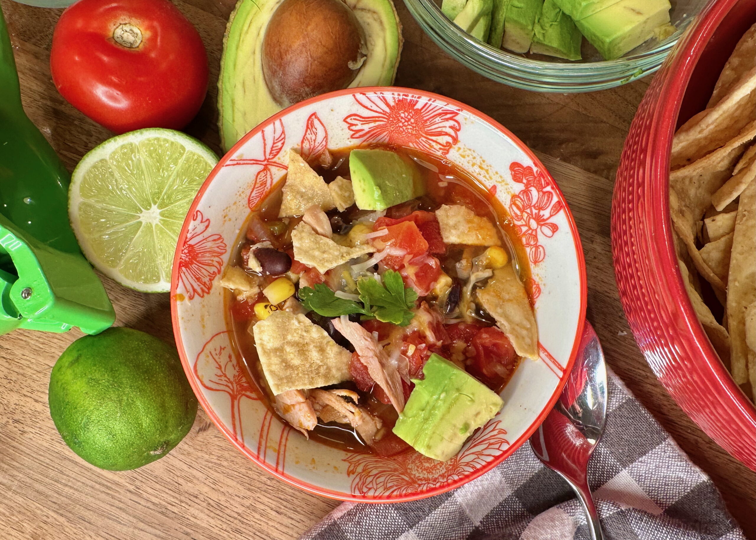 Chicken Tortilla Soup with Lime