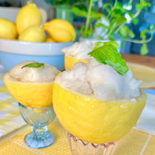 Easy Lemon Sorbet - Staying Blonde