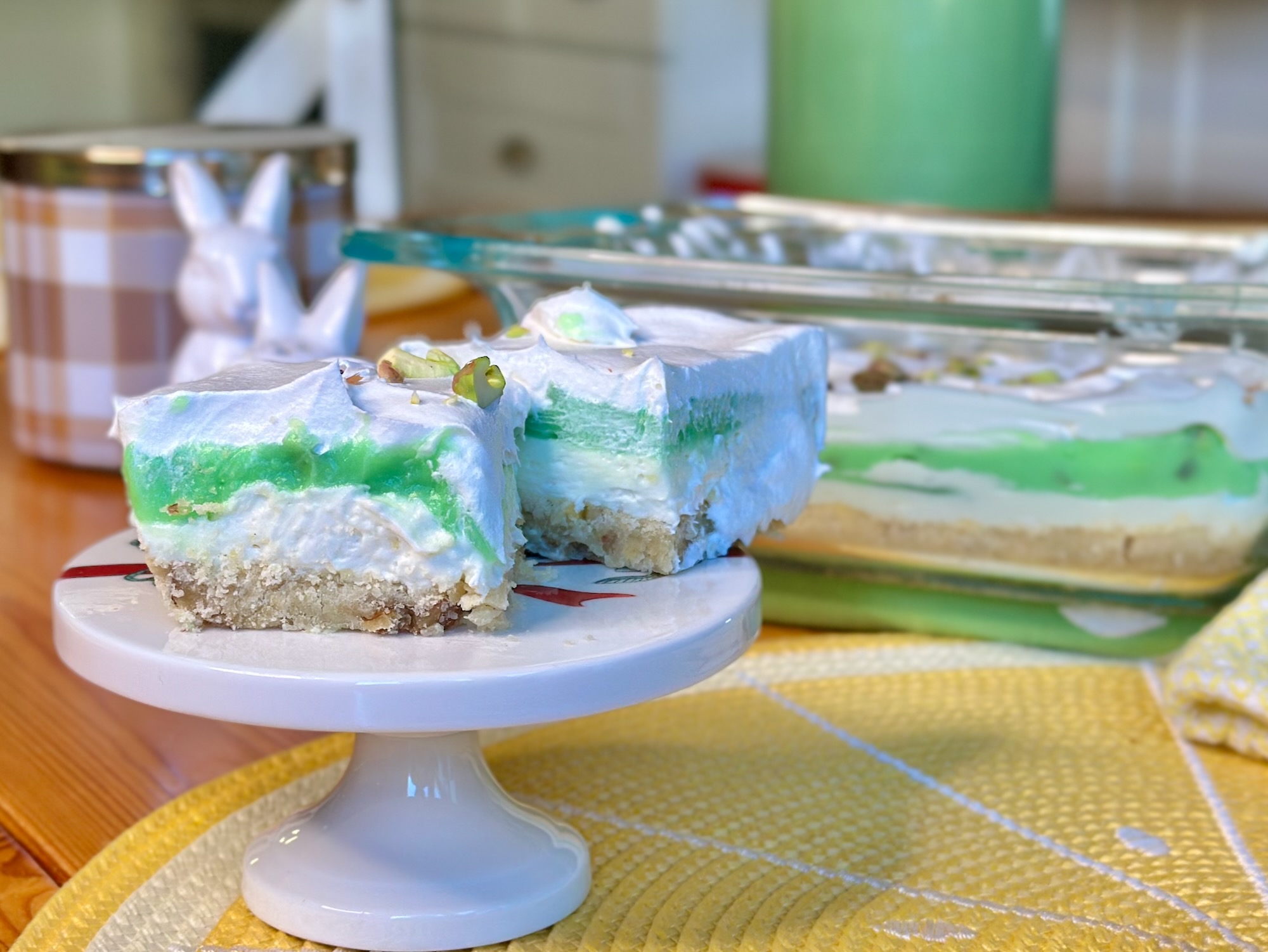 Pistachio Pudding Bars